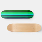 Blauwe groene regenstrips skateboard (Horizontaal)