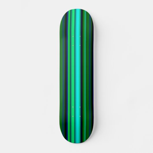 Blauwe groene regenstrips skateboard (Voorkant)