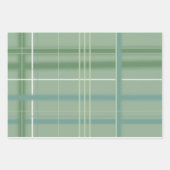 Blauwe, groene, rode en witte strepen en speldenba inpakpapier vel (Voorkant)