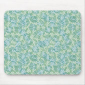 Blauwe groene spieren muismat (Voorkant)