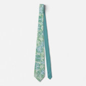 Blauwe groene spieren stropdas (Voorkant)