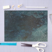 Blauwe groene sterrenstelsels met een verstrooid p tissuepapier (Craft)