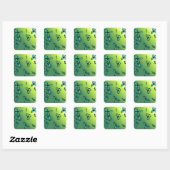 Blauwe groene Stickers (Vel)