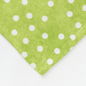 Blauwe groene Stippen Roses Fleece Blanket, medium Deken (Hoek)