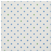 Blauwe, groene stippen stof (Swatch)