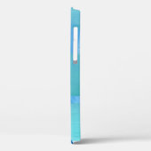 Blauwe groene strepen Abstract ontwerp personalise Case-Mate iPhone Case (Achterkant / Links)