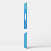 Blauwe groene strepen Abstract ontwerp personalise Case-Mate iPhone Case (Achterkant / Rechts)
