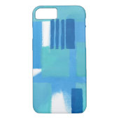 Blauwe groene strepen Abstract Unieke 1Phone 13 ho Case-Mate iPhone Case (Achterkant)