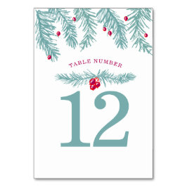 Blauwe groene vezel kerstmis kaart