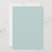 Blauwe groene vogels Floral Waterverf Weddenschap Save The Date (Achterkant)
