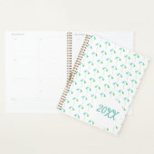 Blauwe groene Waterverf Botanische wilde bloemen Planner (Display)