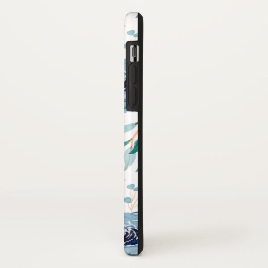 Blauwe groene Waterverf Case-Mate iPhone Case (Achterkant/links)