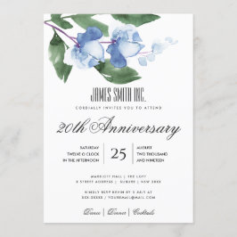 BLAUWE GROENE WATERVERF FLORAL CORPORATE ARTIMENT  KAART