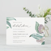 BLAUWE GROENE WATERVERF FOLIAGE OLIJVEN VRIJGEZELL KAART (Staand voorkant)