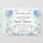 Blauwe groene Waterverf laat Vrijgezellenfeest Kaart (Voorkant)