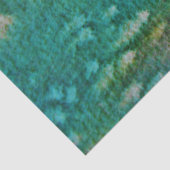 Blauwe groene Waterverf Tissuepapier (Detail)