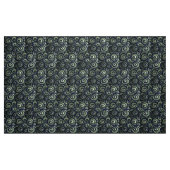 Blauwe groene wervelkolom stof (Fat Quarter)