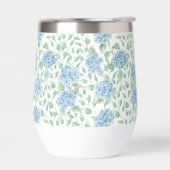 Blauwe Groene Wilde Bloem Waterverf (Links)