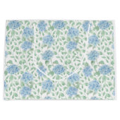 Blauwe Groene Wilde Bloem Waterverf Groot Cadeauzakje (Voorkant)