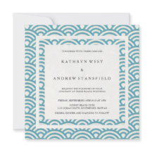 Blauwe groene Zee Waves legant Beach Weddenschap