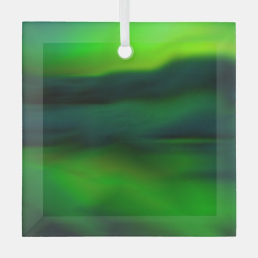  blauwe groene zonnige luiers glas ornament (Voorkant)