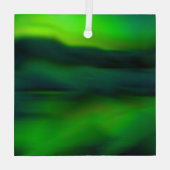  blauwe groene zonnige luiers glas ornament (Achterkant)