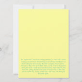 Blauwe groene zwijn Uitnodiging (Achterkant)