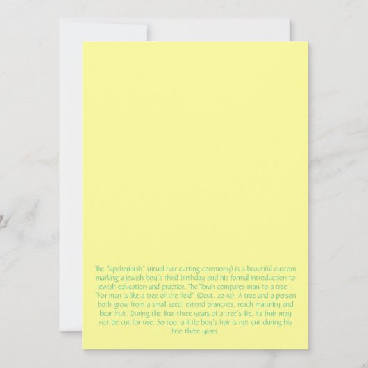 Blauwe groene zwijn Uitnodiging (Achterkant)