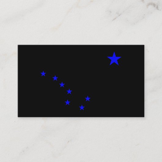 Blauwe Grote Dipper Visitekaartje (Voorkant)