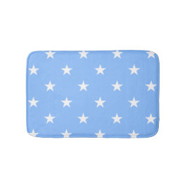 Blauwe grote sterren Bath Mat