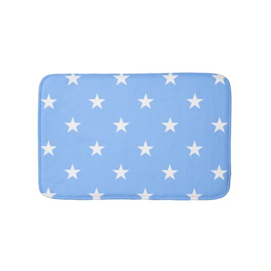 Blauwe grote sterren Bath Mat (Voorkant)