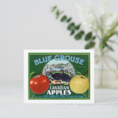 Blauwe Grouse Canadese appels Briefkaart (Staand voorkant)