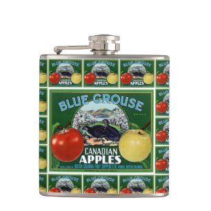 Blauwe Grouse Canadese appels Heupfles