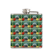 Blauwe Grouse Canadese appels Heupfles (Achterkant)