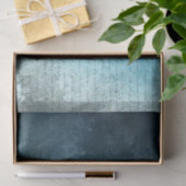 Blauwe Grunge-achtergrond met schrift Tissuepapier (Geschenk)