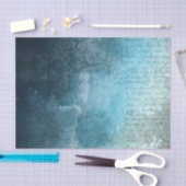 Blauwe Grunge-achtergrond met schrift Tissuepapier (Craft)