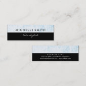 Blauwe grunge met zwart zonlicht mini visitekaartje (Voorkant / Achterkant)