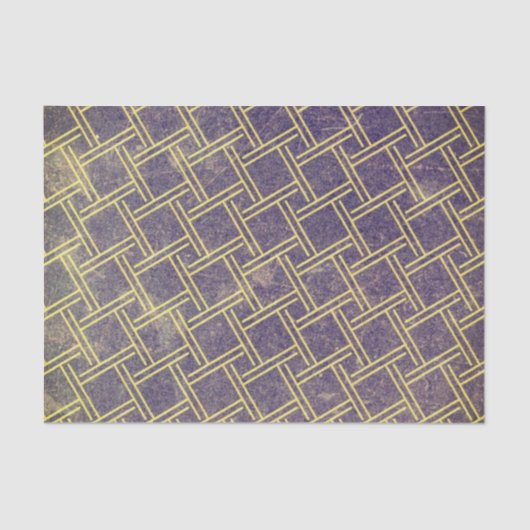 Blauwe Grunge Textuur Abstract Geometrisch Vervuil Tissuepapier (Voorkant)