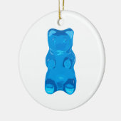 Blauwe Gummybeer Illustratie Keramisch Ornament (Links)