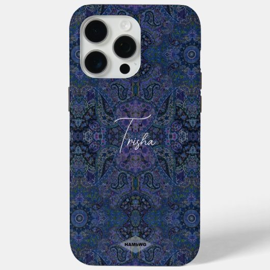 Blauwe Gypsy Design Mobiele Telefoon Case (Achterkant)