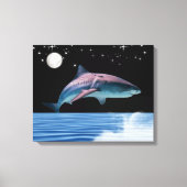 Blauwe haai canvas afdruk (Voorkant)