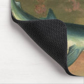 blauwe haai Eating Fish, Marine Life Muismat (Hoek)