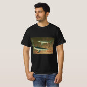  blauwe haai Eating Fish, Marine Life T-shirt (Voorkant volledig)