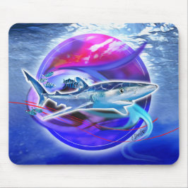 Blauwe haai en Pilot Fish Muismat