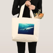 Blauwe haai grote tote bag (Voorkant (product))