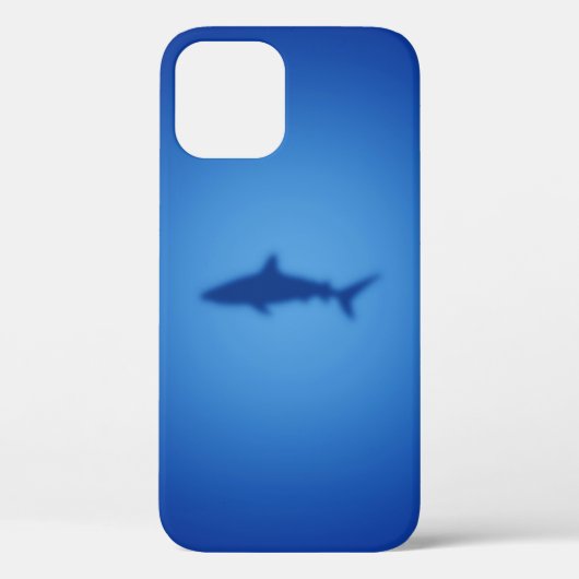 Blauwe haai silhouet Case-Mate iPhone hoes (Achterkant)