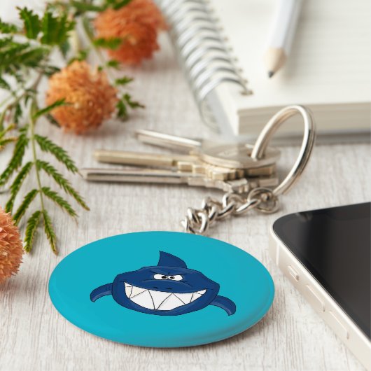 Blauwe haai sleutelhanger (Zijkant)