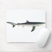 Blauwe haai uit de Vintage-collectie, aquatisch ze Muismat (Met muis)