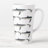 blauwe haai, zeewaardig leven in de aquatische oc latte mok (Rechts)