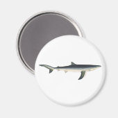 blauwe haai, zeewaardig leven in de aquatische oc magneet (Voorkant / Achterkant)